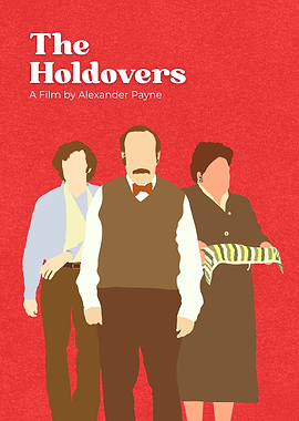 The Holdovers Minimalist Movie Poster