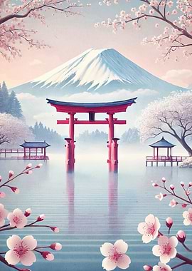 Mount Fuji Cherry Blossoms