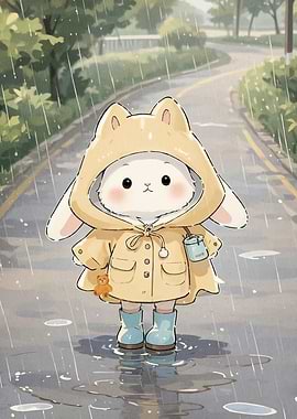 Cute Bunny Raincoat