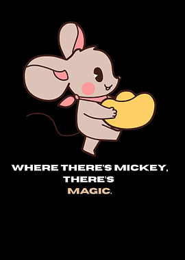 Cute Mouse with Gold Ingot