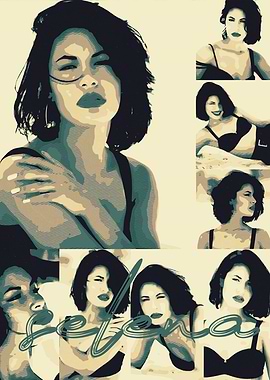 Selena Quintanilla Collage Portrait