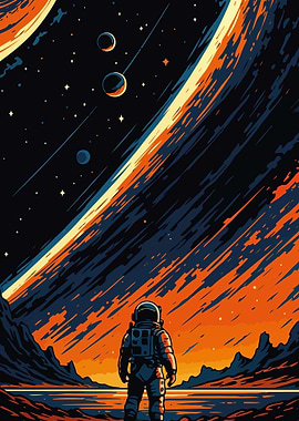 Astronaut Beautiful Sky