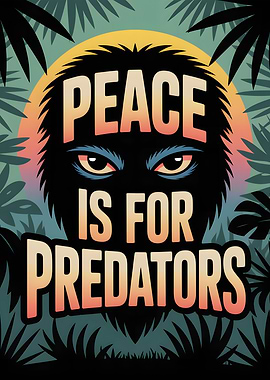 Peace is for Predators Graphic Art