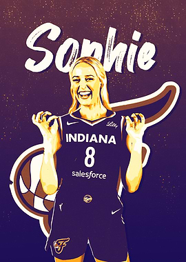 Sophie Indiana Fever Basketball Portrait