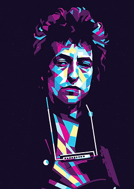 Bob Dylan Pop Art Portrait