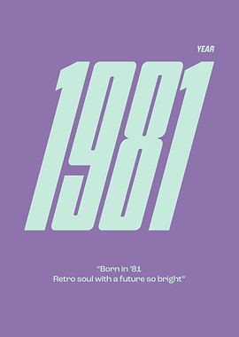 1981 Year Poster
