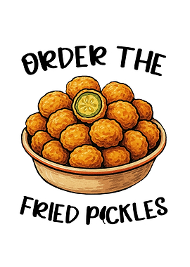 Order the Fried Pickles Illustration
