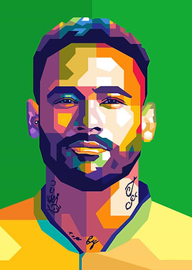 Neymar Pop Art Portrait