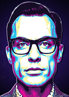 Tom Lehrer Portrait Pop Art