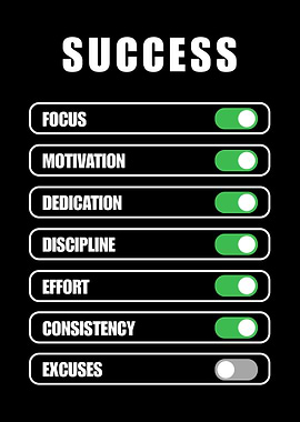Success Factors Toggle Switches Illustration
