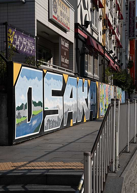 Osaka Mural Art in Urban Setting