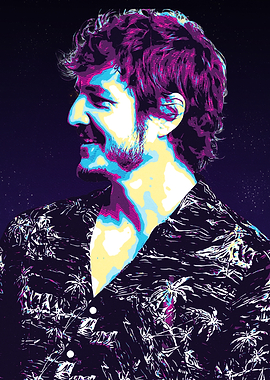 Pedro Pascal Pop Art Portrait