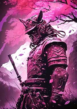 Samurai Warrior Cherry Blossom