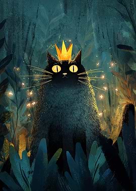 Royal Cat in the Forest