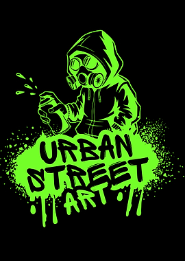 Urban Street Art Graffiti Neon Green