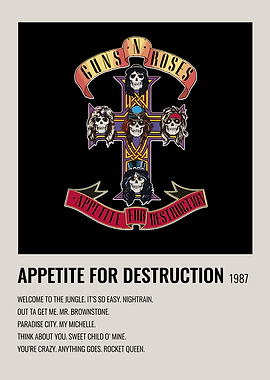 Guns N' Roses Appetite For Destruction Album