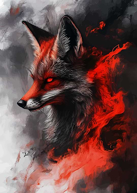 Fiery Fox Portrait