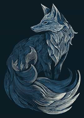 Stylized Fox Illustration