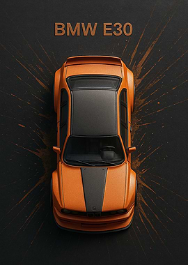 Orange BMW E30