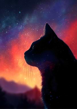 Galaxy Black Cat