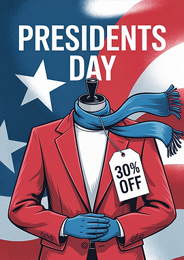 Presidents Day Sale Illustration