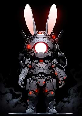 Cyberpunk Rabbit Robot