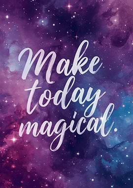 Make today magical space background
