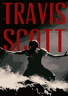 Travis Scott Poster Art