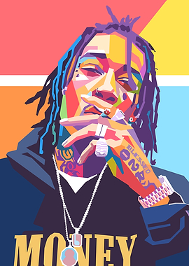 Wiz Khalifa Pop Art Portrait