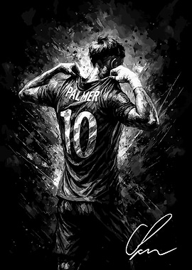 Cole Palmer Black and White Portrait