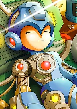 Mega Man Relaxing