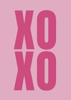 XO Pink Hugs and Kisses