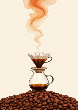 Pour Over Coffee Still Life