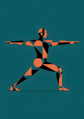 Geometric Yoga Pose