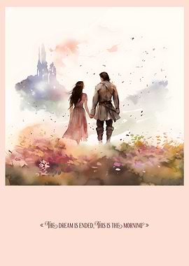 Only a dream - Susan & Caspian’s life - Narnia watercolor poster
