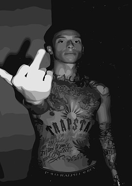 central cee Giving the Middle Finger