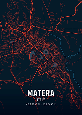 Matera City Map