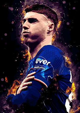 Cole Palmer Digital Art Portrait