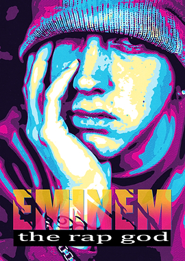 Eminem the Rap God Pop Art