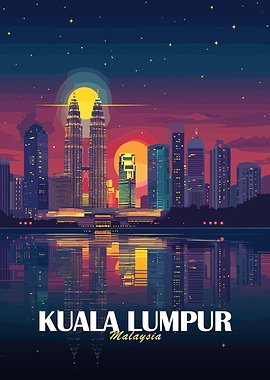 Kuala Lumpur Skyline at Night
