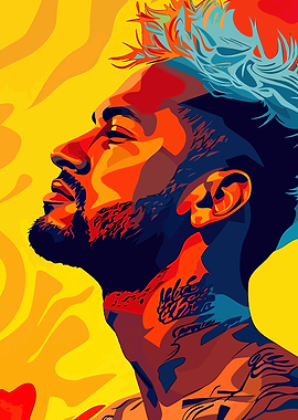 Neymar Jr. Pop Art Portrait