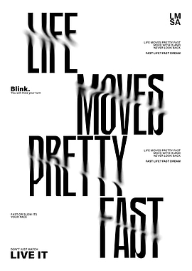 Fast life Typography Art
