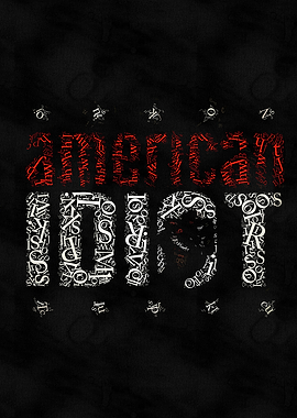 American Idiot Typography Art