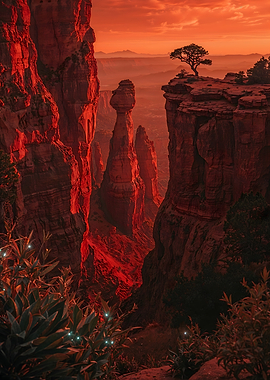 Red Rock Canyon Landscape