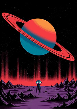 Alien on a Purple Planet