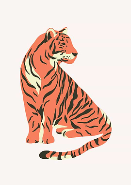 Stylized Tiger Illustration