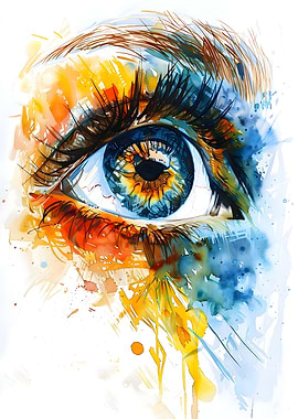 Watercolor Eye Painting