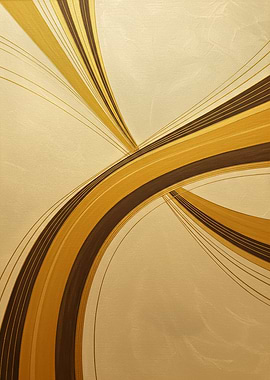 Abstract Curves in Gold and Brown