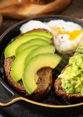 Avocado Toast with Poached Egg