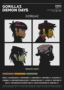 Gorillaz Demon Days Album Cover